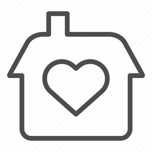 House, love, home, heart, care, estate, residential icon - Download on Iconfinder