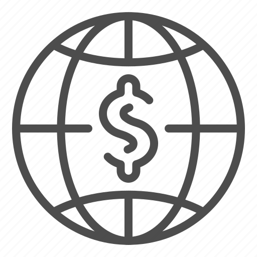 Globe, dollar, finance, banking, money, economy, marketing icon - Download on Iconfinder