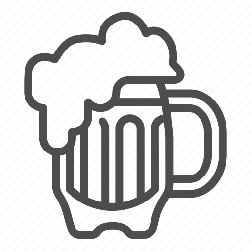 Mug, drink, glass, bar, alcohol, beverage, lager icon - Download on Iconfinder