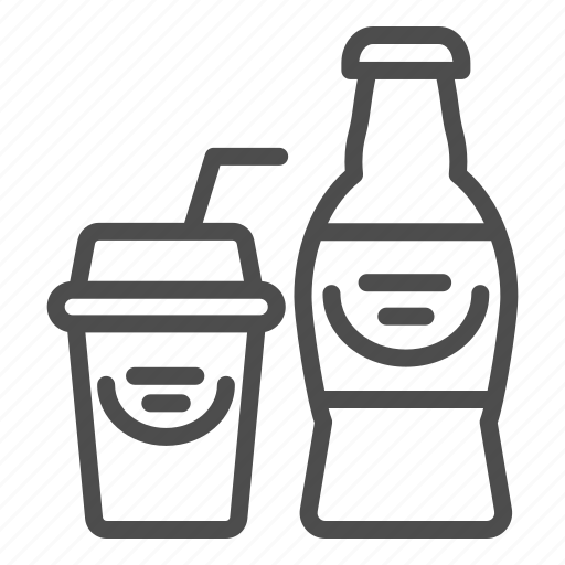 Soda, bottle, drink, glass, beverage, cold, lemonade icon - Download on Iconfinder