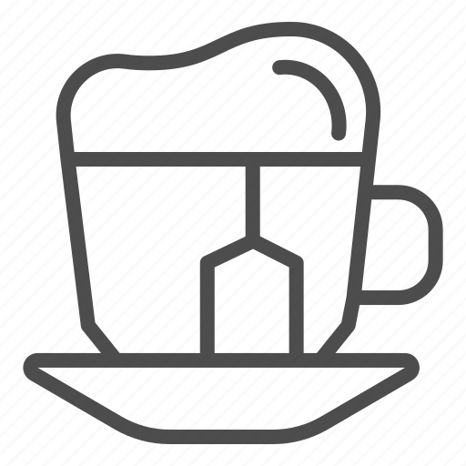 Tea, cold, drink, glass, cup, plate, tag icon - Download on Iconfinder