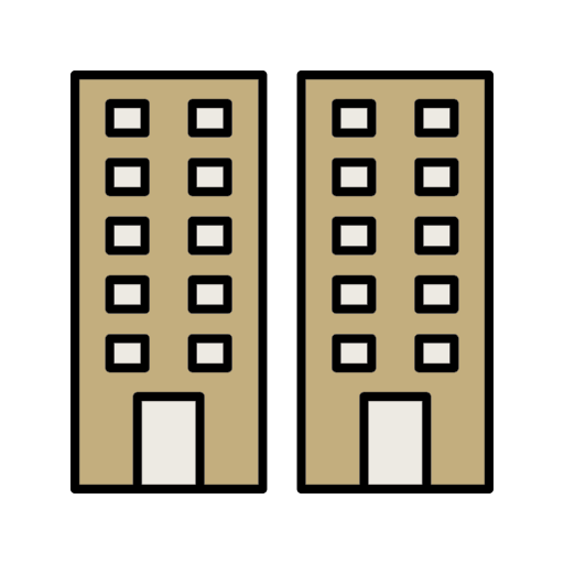 Offices, building, flats, windows icon - Free download