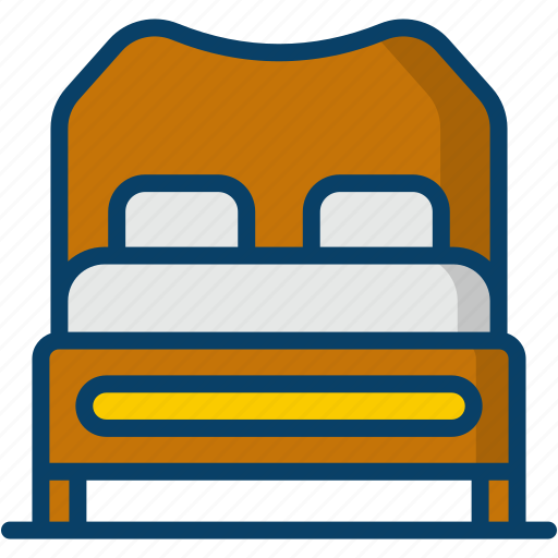 Bed, furniture, bedroom, room, house, home, interior icon - Download on Iconfinder