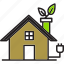 eco, green, house, plant, building 