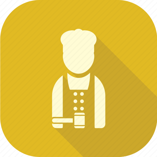 Cook, man, long shadow icon - Download on Iconfinder
