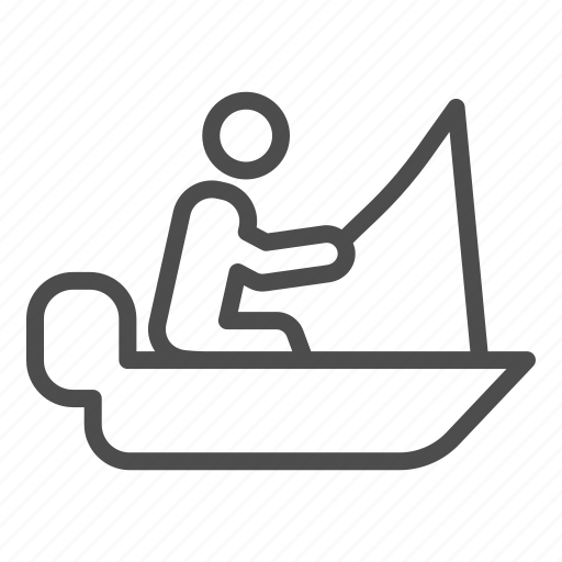 Fishing, fisherman, boat, man, bait, catch, ship icon - Download on Iconfinder