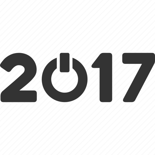 2017 year, caption, digits, label, tag, text, word icon - Download on Iconfinder
