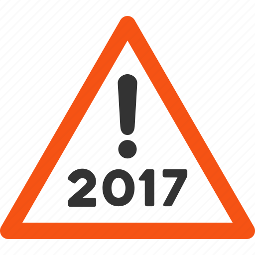 2017 year, alert, attention, danger, exclamation, safety, warning icon - Download on Iconfinder
