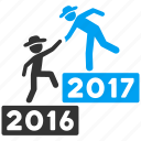 2017 year, business stairs, education steps, levels, progress, training, up stair