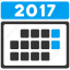 2017 calendar, appointment, days, grid, month, schedule, time table 