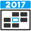 2017 calendar, appointment, date, grid, schedule, time table, week day