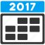 2017 calendar, appointment, grid, schedule, seven days, time table, week 