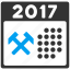 2017 calendar, business, job, maintenance, service, work, working day 