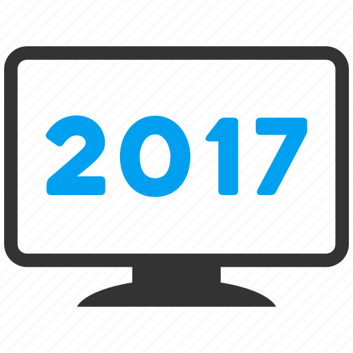 2017 year, desktop pc, display, electronic, equipment, monitor, screen icon - Download on Iconfinder
