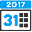 2017 year, 31st date, appointment, calendar, last day, month, schedule 