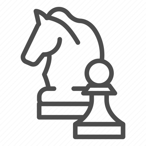 Chess, horse, knight, game, strategy, modern, head icon - Download on Iconfinder