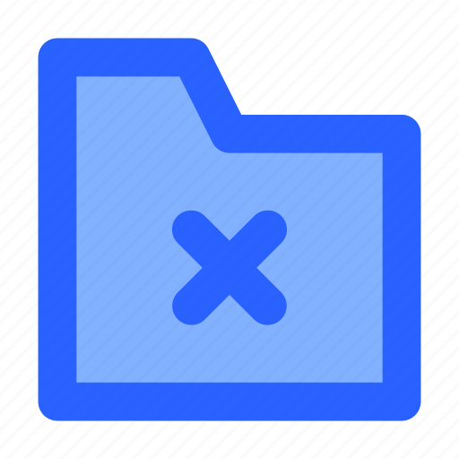 Cross, delete, document, folder, interface icon - Download on Iconfinder