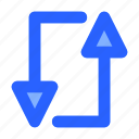 arrow, cycle, interface, loop, rotate
