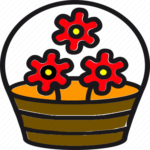 Basket, ecommerce, flower, shopping icon - Download on Iconfinder