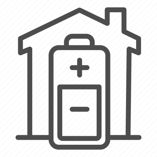 Battery, technology, building, house, power, home, electricity icon - Download on Iconfinder