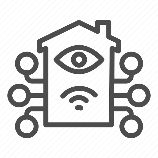 House, network, automation, net, eye, connection, wireless icon - Download on Iconfinder