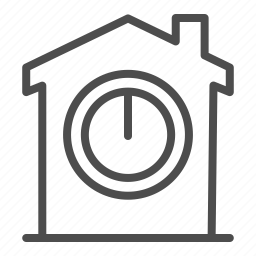 Activate, house, push, smart, button, power, building icon - Download on Iconfinder