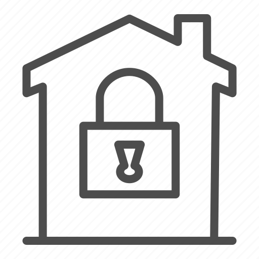 Lock, protection, house, padlock, safety, building, property icon - Download on Iconfinder