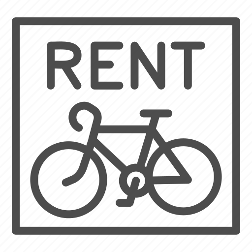 Signboard, service, rental, rent, bicycle, transport, bike icon - Download on Iconfinder