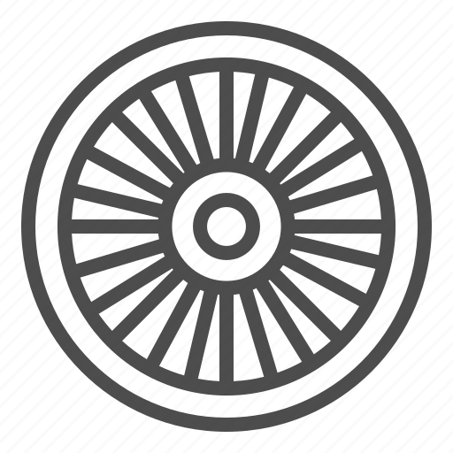 Wheel, tyre, round, bicycle, spoke, bike, rubber icon - Download on Iconfinder