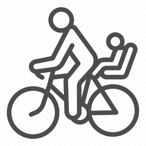 Child, bicycle, cyclist, bike, adult, human, ride icon - Download on Iconfinder