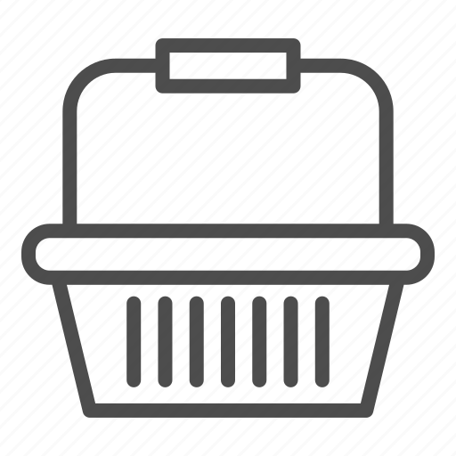 Basket, cart, goods, shop, handle, plastic, shopping icon - Download on Iconfinder