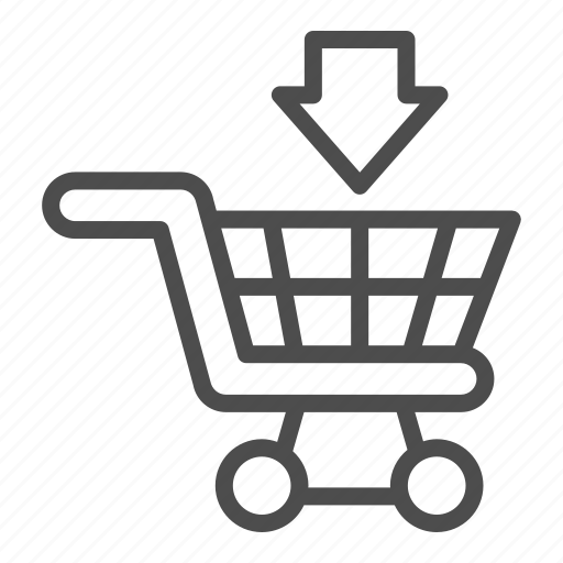 Cart, basket, goods, shop, market, arrow, purchase icon - Download on Iconfinder