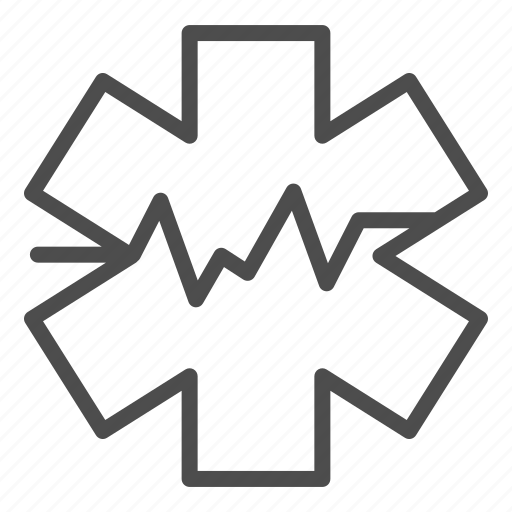 Ambulance, heartbeat, medical, heart, medicine, pulse, star icon - Download on Iconfinder