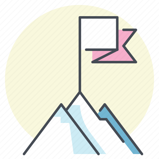 Achieve, aim, climb, goal, mountain, success, target icon - Download on Iconfinder