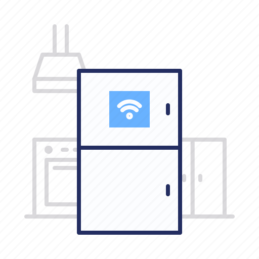 Freezer, fridge, wi-fi icon - Download on Iconfinder