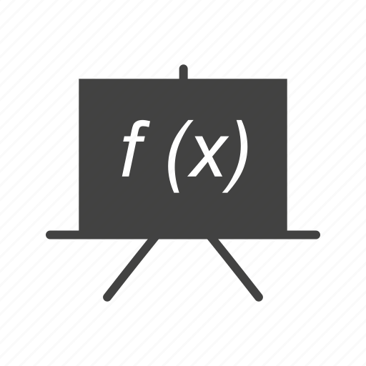 Formula, learning, blackboard, algebra, function, science icon - Download on Iconfinder