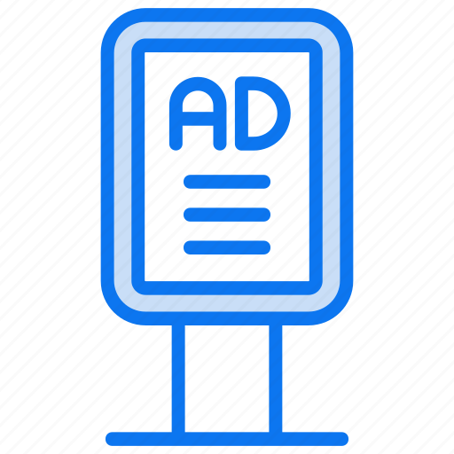 Poster stand, museum stand, image stand, picture stand, ad board, advertising billboard, advertising campaign icon - Download on Iconfinder