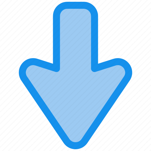 Arrow down, arrow, down, download, direction, down-arrow, arrows icon - Download on Iconfinder