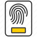sensor, data, safety, protection, lock, password, finger print, secure, security, padlock