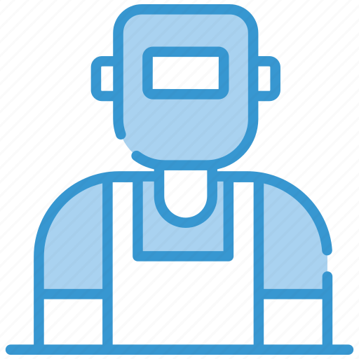 Welder, welding, worker, man, mask, construction, avatar icon - Download on Iconfinder