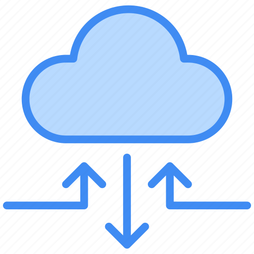 Cloud tech, cloud, cloud-data, technology, database, storage, notification icon - Download on Iconfinder