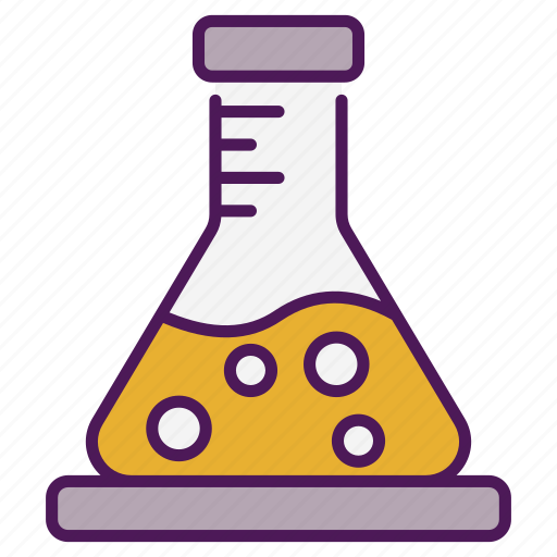 Flask, lab, laboratory, science, experiment, research, chemical icon - Download on Iconfinder