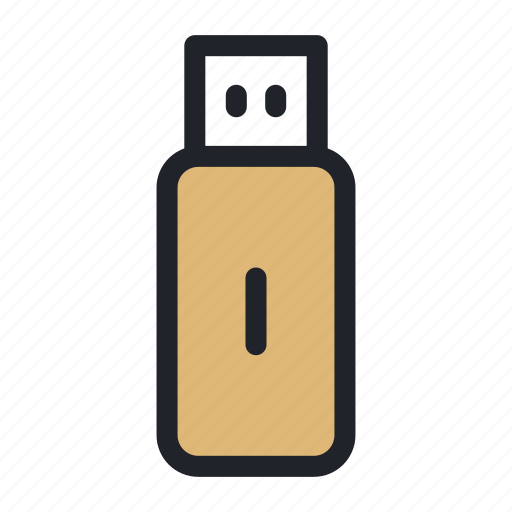 Usb, storage, cable, data, flash, device, connector icon - Download on Iconfinder