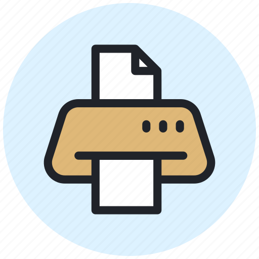 Printer, print, device, paper, printing, machine, fax icon - Download on Iconfinder