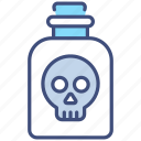 poison, halloween, danger, potion, skull, scary, horror, magic, bottle