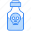 poison, halloween, danger, potion, skull, scary, horror, magic, bottle 