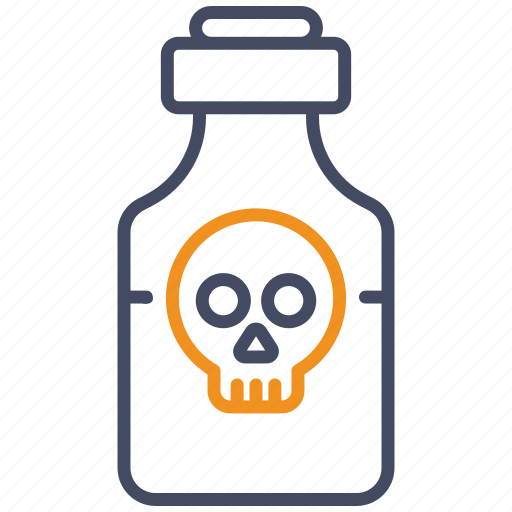 Poison, halloween, danger, potion, skull, scary, horror icon - Download on Iconfinder