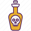 poison, halloween, danger, potion, skull, scary, horror, magic, bottle