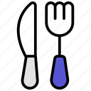 fork and knife, knife, fork, cutlery, fork-knife, tableware, silverware, spoon, utensil, kitchenware