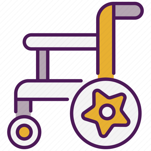 Wheelchair, disabled, disability, handicapped, handicap, chair, man icon - Download on Iconfinder